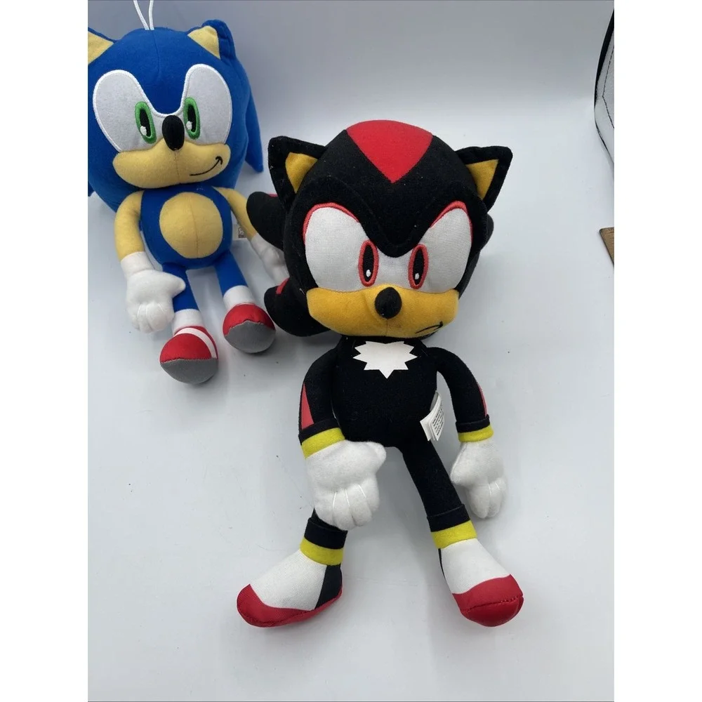 toy factory sonic the hedgehog and shadow the hedgehog 12in plush